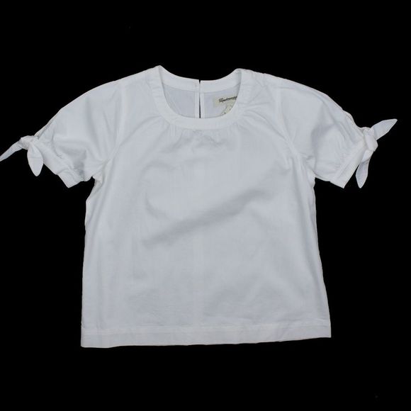 New MADEWELL Size XS Denim Tie-Cuff Shirt in Pure White - Picture 5 of 7